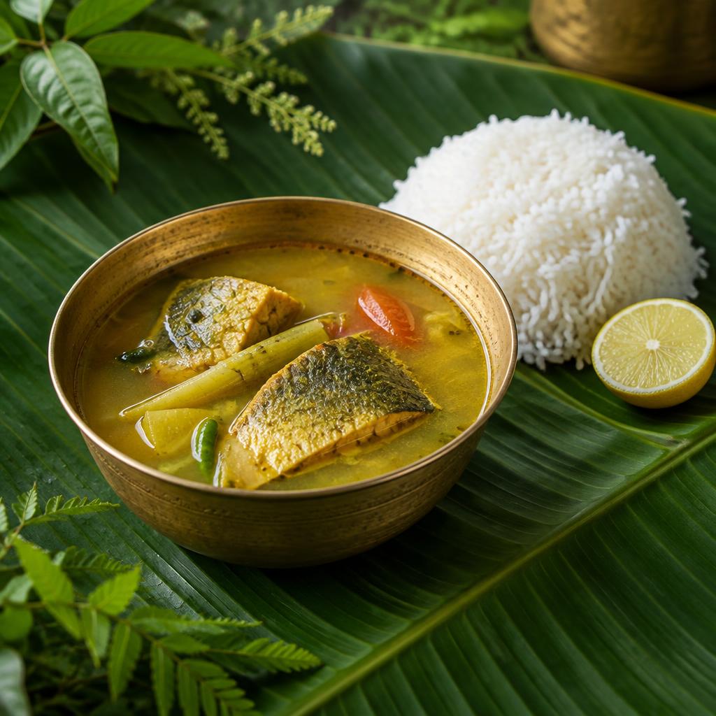 Light, tangy fish curry